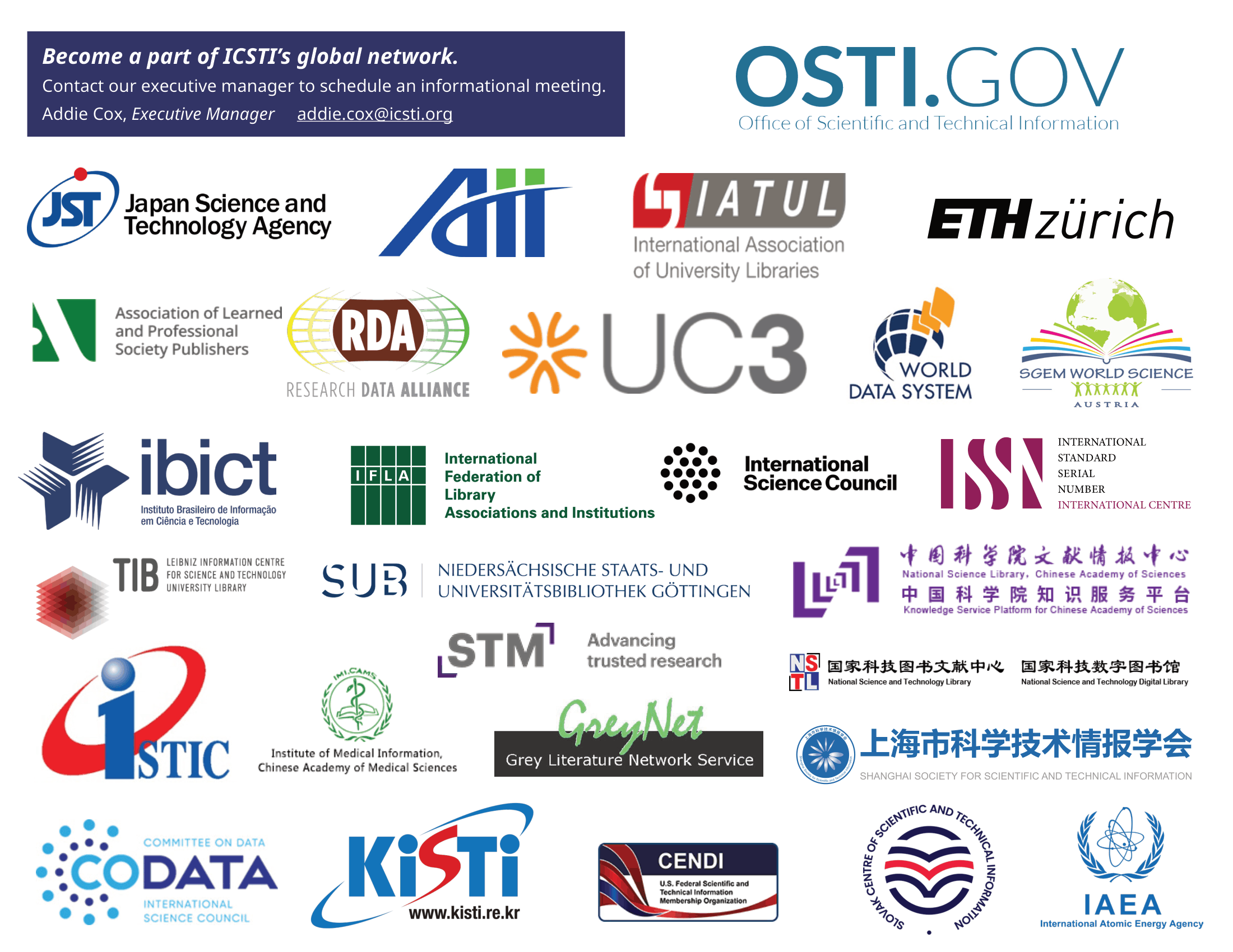 List of ICSTI members